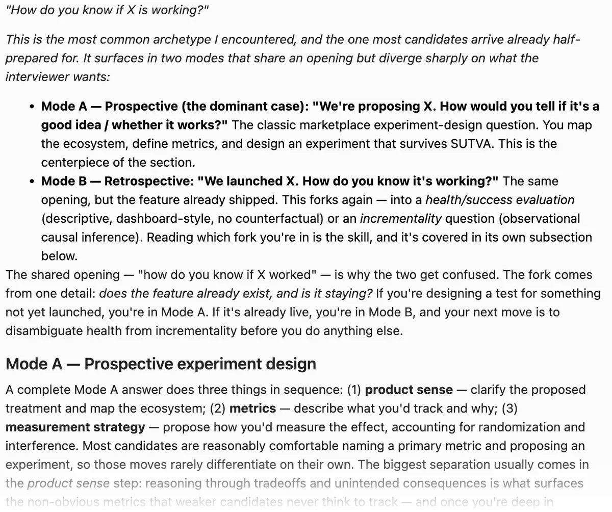 Excerpt from the case study module covering Archetype 1