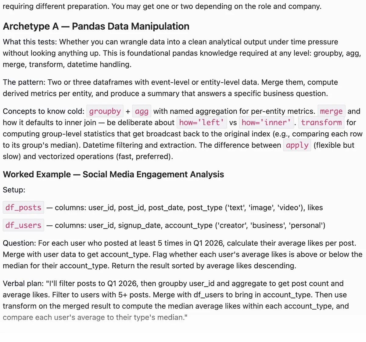 Excerpt from the Python coding module