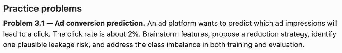 Practice problem: ad conversion prediction with class imbalance